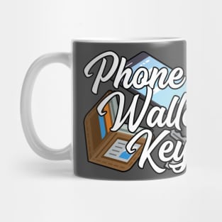 Phone Wallet Keys Mug